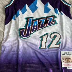 John Stockton Utah Jazz Throwback Jersey- Size L